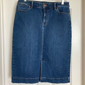 Talbots Denim Skirt Size 10